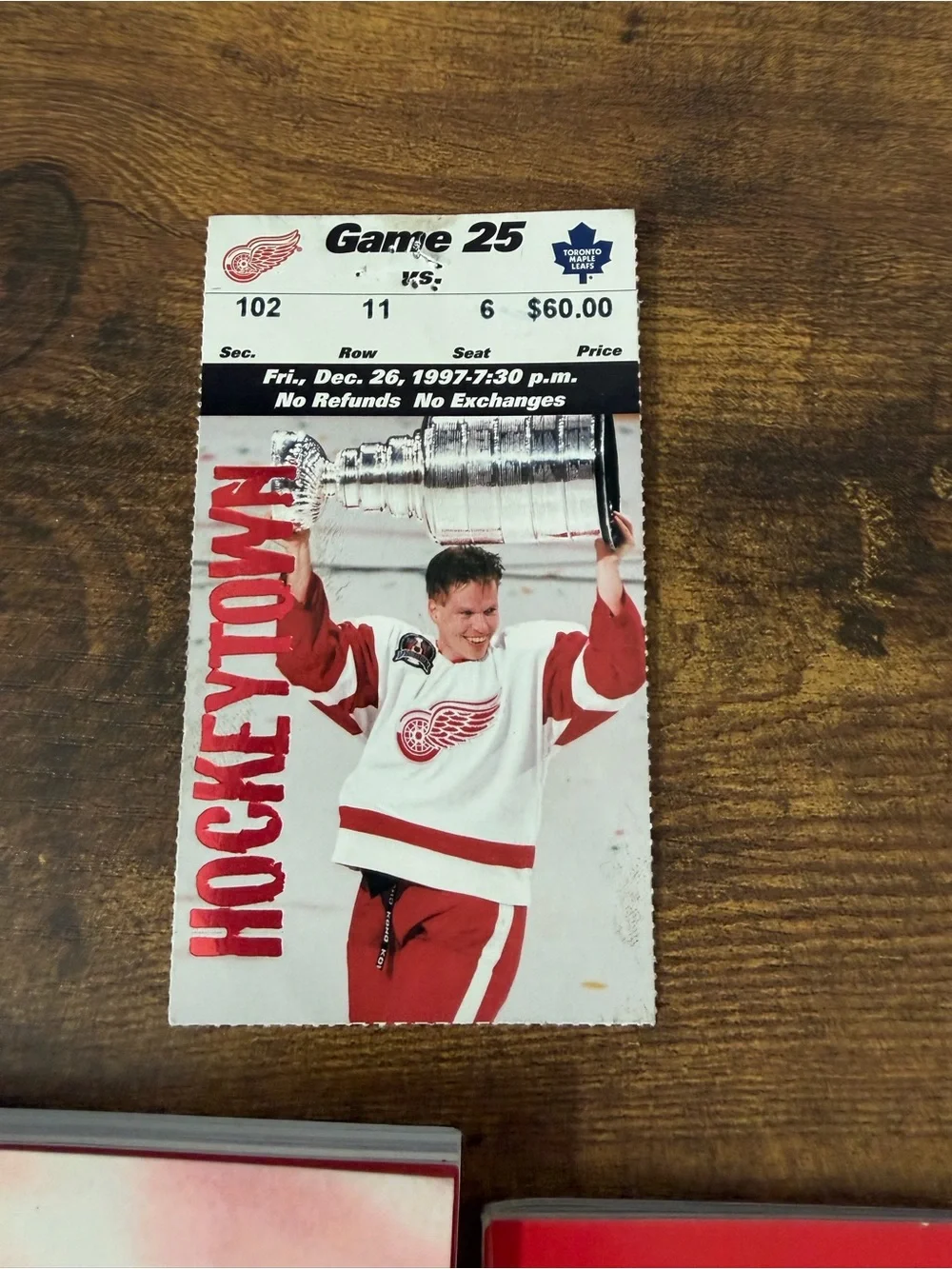 Detroit Red Wings Believe Book SI Stanley Cup Magazine Ticket Stub Yzerman NHL